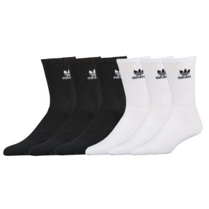 adidas Originals Trefoil 6-Pack Crew Socks - Boys' Grade School