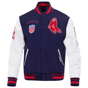 Pro Standard Boston Red Sox Retro Classic Wool Varsity Jacket - Men's